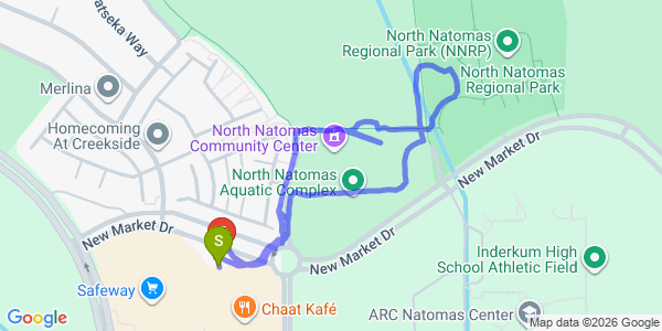 GPS walk route map